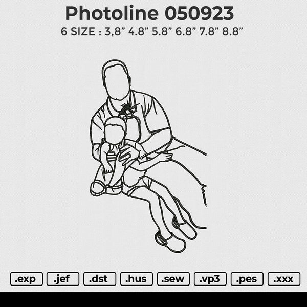 Photoline 050923 Embroidery File 6 sizes