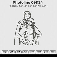 Photoline 091124 Embroidery File 6 size