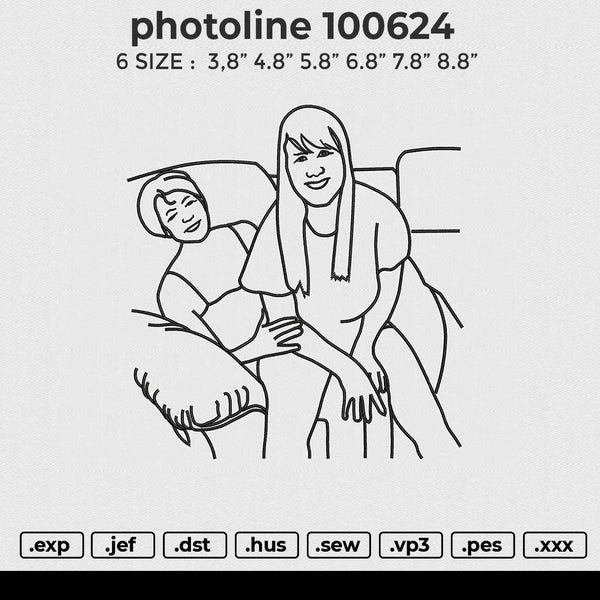 Photoline 100624 Embroidery File 6 size
