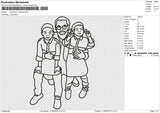 Photoline 110625b Embroidery File 6 size