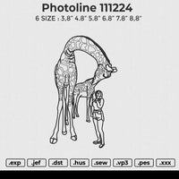 Photoline 111224 Embroidery File 6 size