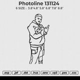 Photoline 131124 Embroidery File 6 size