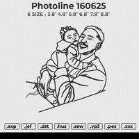 Photoline 160625 Embroidery File 6 size