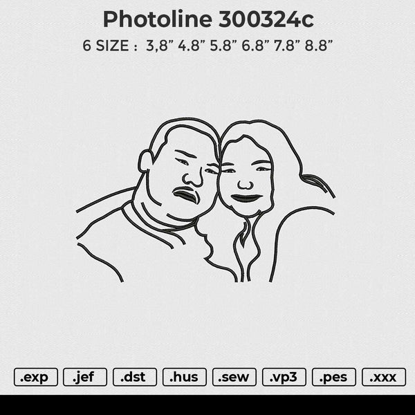 Photoline 300324c Embroidery File 6 size