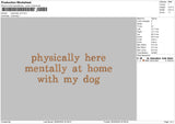 Mentallytext02 Embroidery File 6 sizes