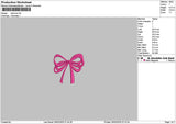 Pinkbow 2602 Embroidery File 6 sizes