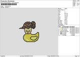 Duck Hat V1 Embroidery File 6 sizes