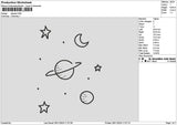 Planet2811 Embroidery File 6 sizes