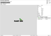 Plant Hoe Embroidery File 6 sizes