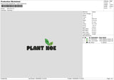 Plant Hoe Embroidery File 6 sizes