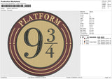 Platform patch Embroidery File 6 size