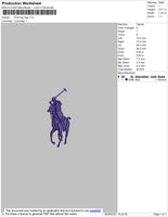 Polo 2 option Embroidery File Design