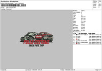 Cars 1703 Embroidery File 6 sizes