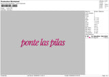 Pontetext Embroidery File 6 sizes