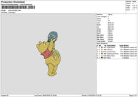 Pooh0103 Embroidery File 6 sizes