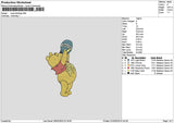 Pooh0103 Embroidery File 6 sizes