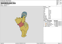 Pooh0103 Embroidery File 6 sizes