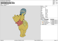 Pooh0103 Embroidery File 6 sizes
