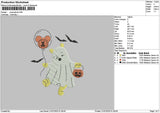 Poohghost 2107 Embroidery File 6 sizes
