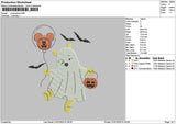 Poohghost 2107 Embroidery File 6 sizes