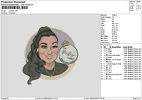 Prestigetext Embroidery File 6 sizes