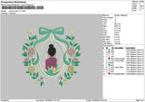 Princessflowers v11 Embroidery File 6 sizes