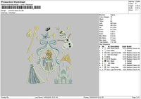 Princessflowers V2 Embroidery File 6 sizes