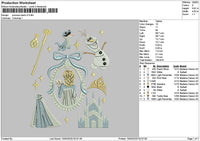 Princessflowers V2 Embroidery File 6 sizes