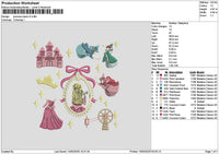 Princessback V3 Embroidery File 6 sizes
