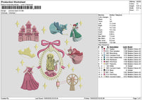 Princessback V3 Embroidery File 6 sizes