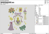Princessback V4 Embroidery File 6 sizes