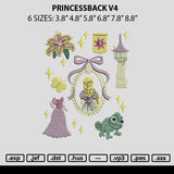 Princessback V4 Embroidery File 6 sizes