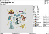 Princessback V5 Embroidery File 6 sizes