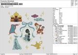 Princessback V5 Embroidery File 6 sizes