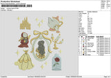 Princessback V6 Embroidery File 6 sizes