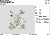 Princessback V7 Embroidery File 6 sizes