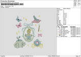 Princessback V7 Embroidery File 6 sizes