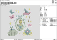 Princessback V7 Embroidery File 6 sizes