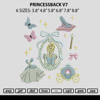 Princessback V7 Embroidery File 6 sizes