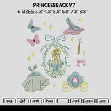 Princessback V7 Embroidery File 6 sizes