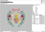 Princessflowers V9 Embroidery File 6 sizes