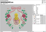 Princessflowers V9 Embroidery File 6 sizes