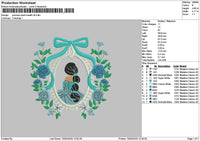 Princessflowers V8 Embroidery File 6 sizes