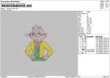Cat 0704a Embroidery File 6 sizes