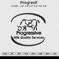 Progresif Embroidery File 6 size