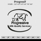 Progresif Embroidery File 6 size