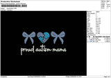 Proudtext 0205 Embroidery File 6 sizes