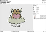 Purrfect Embroidery File 6 size