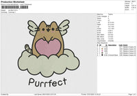 Purrfect Embroidery File 6 size