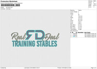 Real Deal Embroidery File 6 size